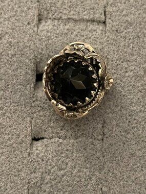 Vintage Sterling Silver Ring Sz 4.75 Handmade Gemstone Bob Stringer Y2K $250